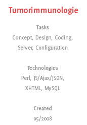 Tumorimmunologie Datenbank